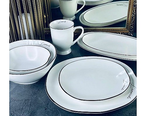 Обеденный сервиз Lenardi Матовый белый на 6 персон 30 предметов Обеденный сервиз Lenardi Матовый белый на 6 персон 30 предметов