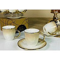 Кофейный набор на 6 персон 12 предметов 110 мл Toronto Cream Lenardi Кофейный набор на 6 персон 12 предметов 110 мл Toronto Cream Lenardi