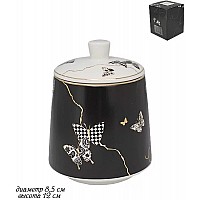 Сахарница Lenardi Butterfly черная 500 мл