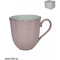 Кружка Lenardi Классика розовая 380 мл