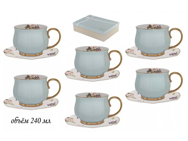 Чайный набор Нежность Lenardi синий 12 предметов