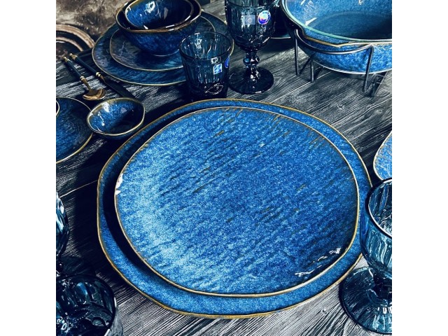 Круглое блюдо Aquamarine Lenardi 30 см