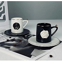 Кофейный набор на 2 персоны 4 предмета 95 мл Розаль Lenardi
