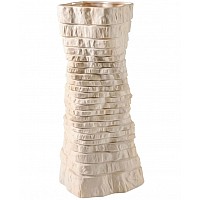 Ваза 34 см Эфиопия Lenardi бежевая