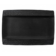 Прямоугольное блюдо 36 см Эфиопия Lenardi черное