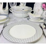 Набор 6 тарелок 27 см Earl Grey Lenardi