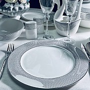 Набор 6 тарелок 27 см Севилья серебро Lenardi