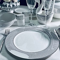 Набор 6 тарелок 27 см Севилья серебро Lenardi