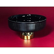 Фруктовница 21,5см на ножке Multicolor Lenardi черная