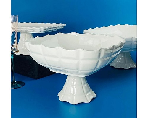 Квадратная фруктовница 25,5х16 см на ножке Корнелия Lenardi Квадратная фруктовница 25,5х16 см на ножке Корнелия Lenardi