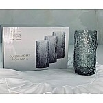 Набор из 6 стаканов 340 мл Glass Color Lenardi серый