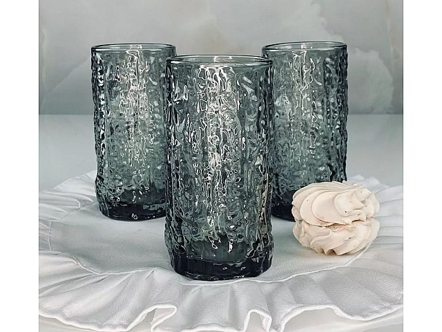 Набор из 6 стаканов 340 мл Glass Color Lenardi серый