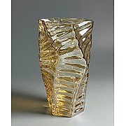 Декоративная ваза для цветов 25см Vase Lenardi желтая
