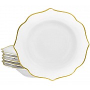 Набор из 6 глубоких тарелок 22 см Magnolia Gold Lenardi