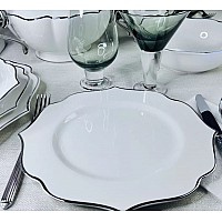 Набор из 6 тарелок 27 см Magnolia Silver Lenardi