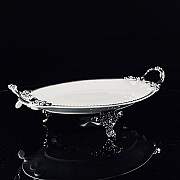 Блюдо 30 см Atlantis Lenardi на ножках с ручками