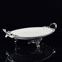 Блюдо 30 см Atlantis Lenardi на ножках с ручками