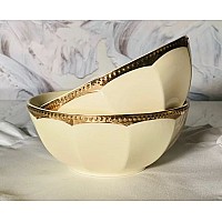 Набор из 6 салатников 15 см Империал золото Lenardi