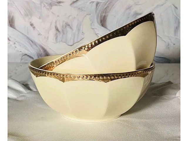 Набор из 6 салатников 15 см Империал золото Lenardi