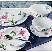 Обеденный сервиз Flowers Lenardi клевер на 6 персон 23 предмета