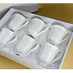 Набор из 6 кружек 330 мл в Simple white Lenardi