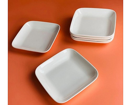 Набор из 6 квадратных блюд 18 см Романо Lenardi