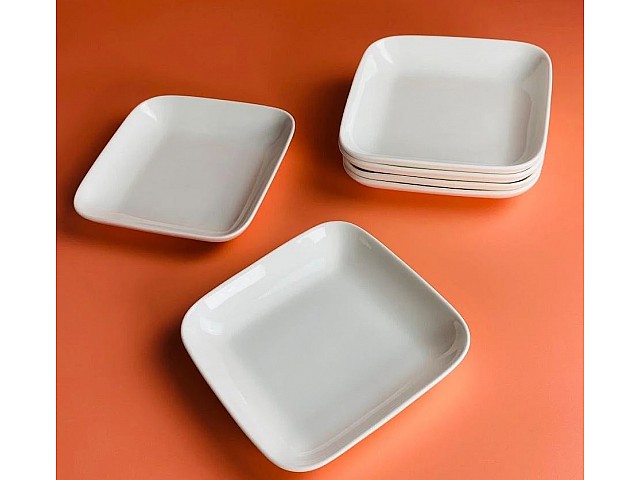 Набор из 6 квадратных блюд 18 см Романо Lenardi