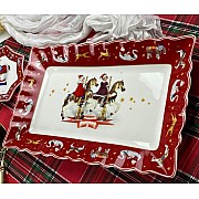 Прямоугольное блюдо 35 см Новогодний Lenardi