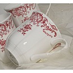 Набор из 6 кружек 320 мл Red Flowers Lenardi Набор из 6 кружек 320 мл Red Flowers Lenardi