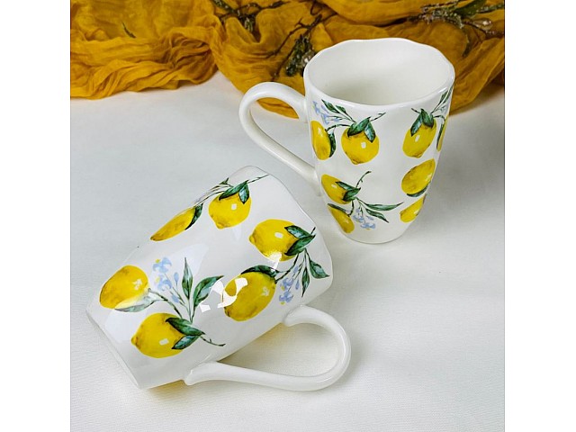 Набор из 6 кружек 400 мл Лимоны Lenardi