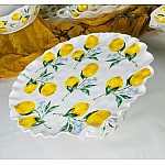 Блюдо 33 см на ножке Лимоны Lenardi