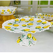 Блюдо 33 см на ножке Лимоны Lenardi