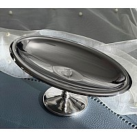 Овальное блюдо на ножке Steel Lenardi Овальное блюдо на ножке Steel Lenardi