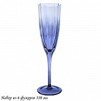 Набор из 6 фужеров 310 мл Rainbow viola Lenardi