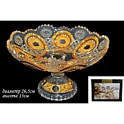 Фруктовница на ножке 26,5см Lenardi Golden