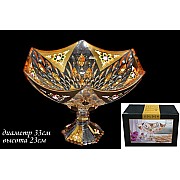 Фруктовница на ножке 33 см Lenardi Golden