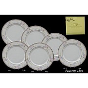 Набор из 6 тарелок 22см Lenardi Райский сад