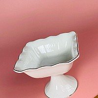 Квадратная конфетница 15 см на ножке Агата Lenardi