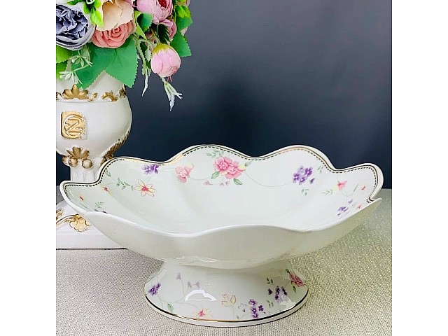 Фруктовница Lenardi Флоренс 24 см на ножке