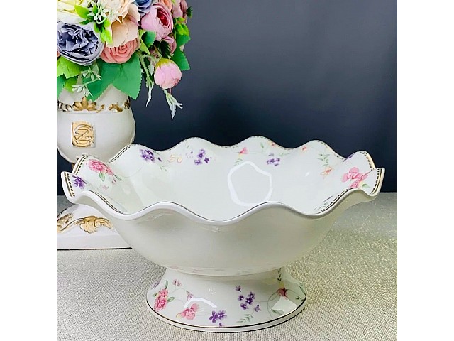 Фруктовница Lenardi Флоренс 27 см на ножке