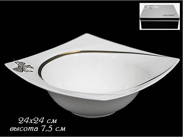 Тарелка глубокая 24 см Lenardi Бантик