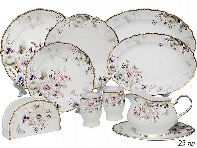 Обеденный сервизна Хризантемы Lenardi на 6 персон 25 предметов