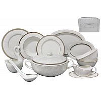 Обеденный сервиз Lenardi Серый шелк на 6 персон 30 предметов