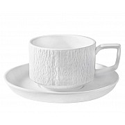 Чайный набор на 6 персон 12 предметов Эфиопия Lenardi белый