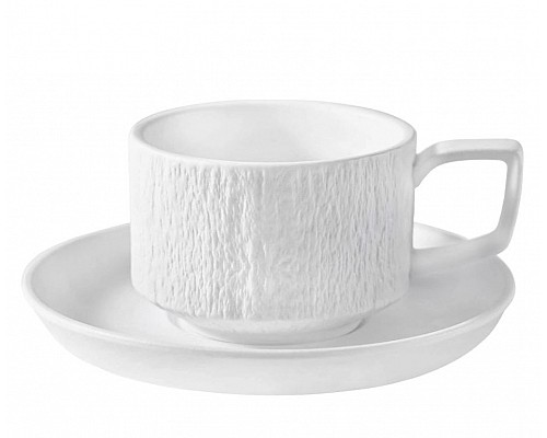 Чайный набор на 6 персон 12 предметов Эфиопия Lenardi белый