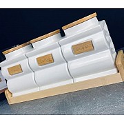 Набор из 3 банок 1 л с крышками на подставке Bamboo Lenardi