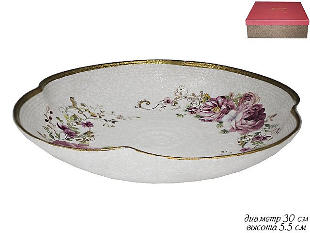 Салатник 30 см Мраморная Lenardi