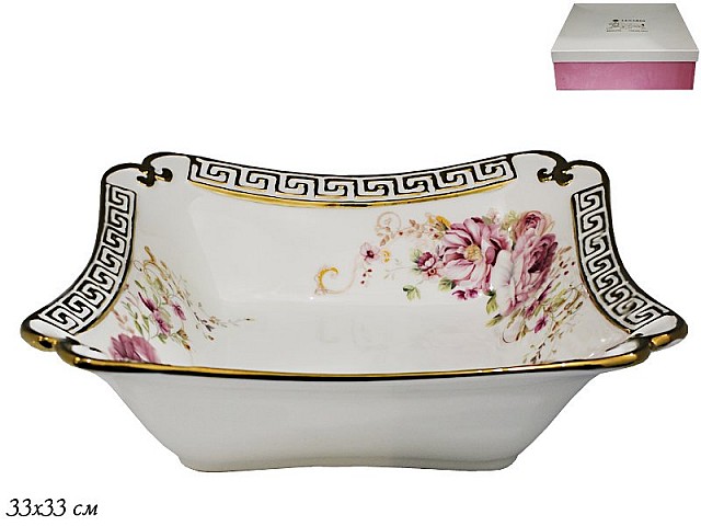 Квадратное блюдо Азалия Lenardi 33 см