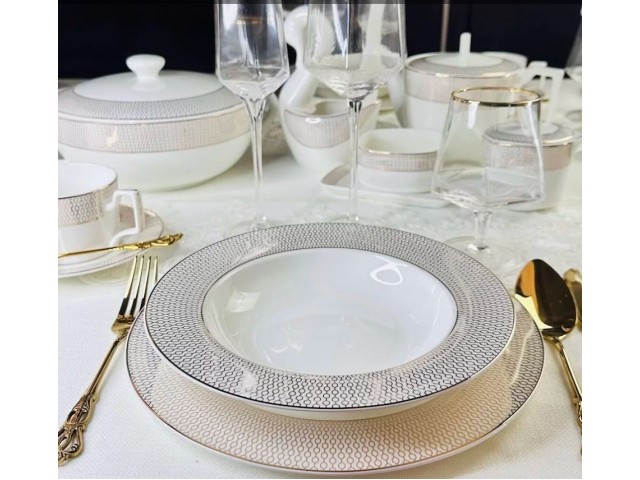 Набор 6 глубоких тарелок 23 см Севилья Lenardi