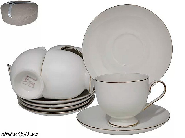 Чайный набор Purity Lenardi 12 предметов 220 мл